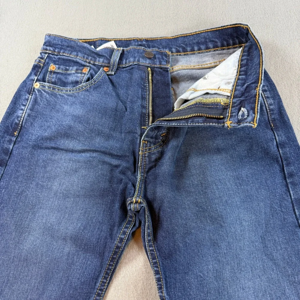 Levis 505 Regular Fit Straight Leg Jeans Mens 30x32 Blue Denim Pants